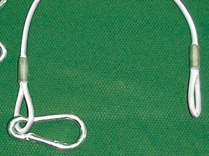 Cabana with rope placed on grass