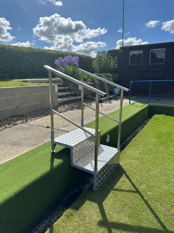 Bowling Green Access Steps (for side of green) - New Design - Sportsmark